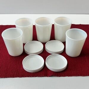 Vintage Salton Yogurt Maker GM-5 Set of 5 Cups with 4 Lids Replacements